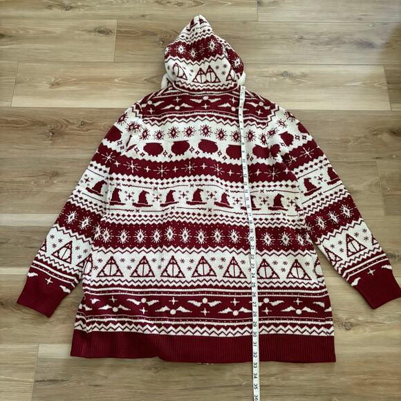 Her Universe Harry Potter Icons Fair Isle Sherpa Cardigan 3X - Picture 5 of 10